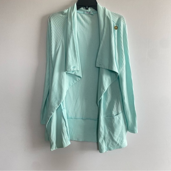 Fresh produce Light Blue Open Front Cardigan - Picture 3 of 6